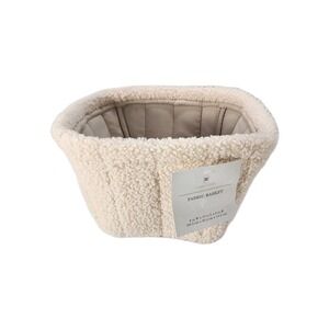 Harvey Lewis Fabric Basket 8x10x6 Ivory